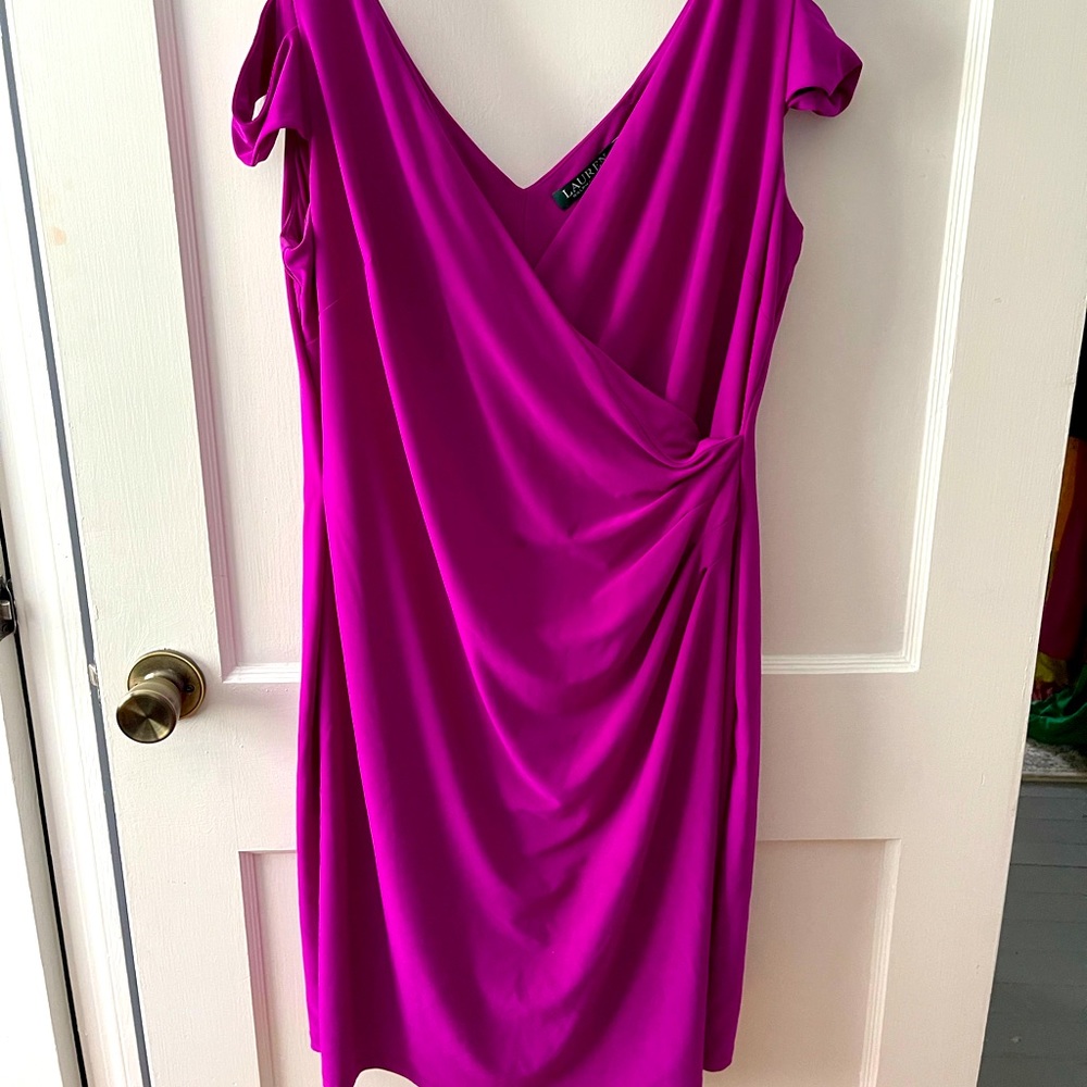 Ralph Lauren Fuchsia Cocktail Dress